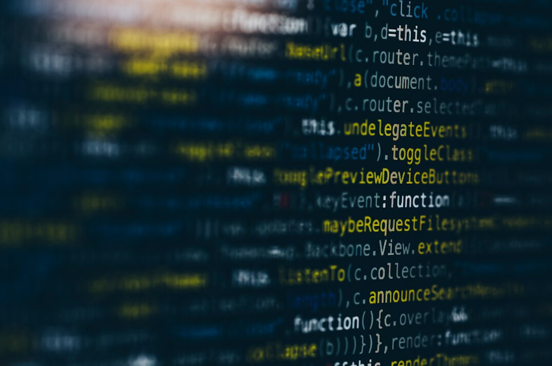 algorithm code on screen